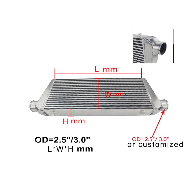 Intercooler de água para ar Intercooler Universial